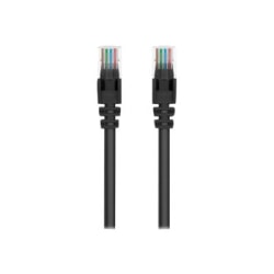 Belkin - Patch cable - RJ-45 (M) to RJ-45 (M) - 25 ft - UTP - CAT 5e - molded, snagless - black - - A3L79125BLKS