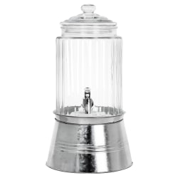 Gibson Home Cheyenne 2-Piece Beverage Dispenser, 230 Oz, Clear