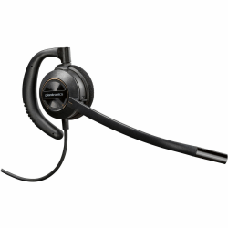 Poly EncorePro HW530D Headset - Mono - Quick Disconnect, USB - Wired - Over-the-ear - Monaural - Ear-cup - Noise Cancelling Microphone - Noise Canceling - Black