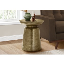 Monarch Specialties Tess Accent Table, 22"H x 20"W x 20"D, Gold