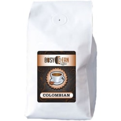 Hoffman Busy Bean Columbian Whole Bean Coffee, Light Roast, 5 Lb, Pack Of 2 Bags