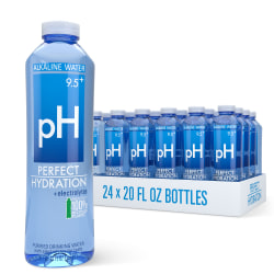 Perfect Hydration 9.5+ pH Alkaline Drinking Water, 20 Oz, Pack Of 24 Bottles