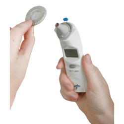 Medline Tympanic Quick Probe Release Ear Thermometer, White