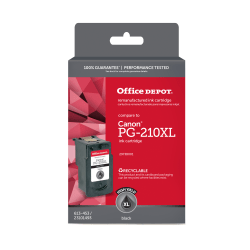 Office Depot® Brand Remanufactured High-Yield Black Ink Cartridge Replacement For Canon® PG-210XL