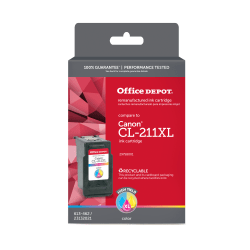 Office Depot® Brand Remanufactured High-Yield Tri-Color Ink Cartridge Replacement For Canon® CL-211XL