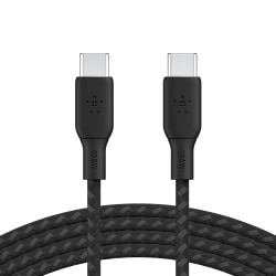 Belkin BoostCharge USB-C to USB-C Power Cable, 100W Power Delivery, 2M, 6.6ft, Black