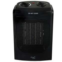 Vie Air 1500W Portable Ceramic Heater, Home, 5-1/4"H x 6-1/2"W x 10"D, Black