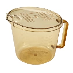 Cambro High-Heat Cover For 2 - 4 Qt Measuring Cups, Amber
