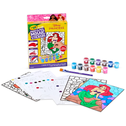 Crayola Paint & Peel Mosaic Stickers (20+ Pcs), Paint By Number For Kids, Mosaic Arts & Crafts, Kids Washable Paint, Sticker Sheet