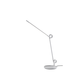 Adesso ADS360 Knot LED Desk Lamp, Adjustable, 35"H, Frosted Shade/White Base