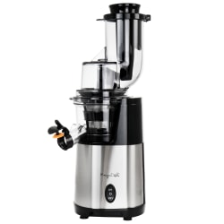 MegaChef Pro Stainless Steel Slow Juicer, Silver