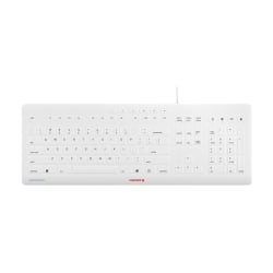 CHERRY STREAM PROTECT - Keyboard - 100% - full size - washable - USB - QWERTY - US - key switch: CHERRY SX - white