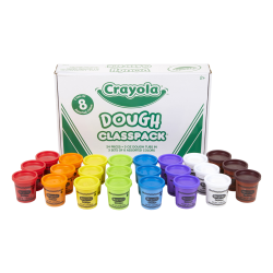 Crayola® Modeling Dough, 3 Oz, Assorted Colors, Pack Of 24 Tubs
