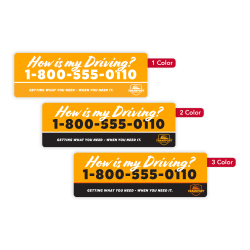 Custom Printed Outdoor Weatherproof 1-, 2- Or 3-Color Labels And Stickers, 2" x 6" Rectangle, Box Of 250 Labels