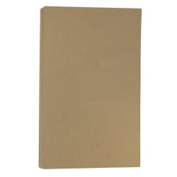 JAM Paper® Legal Matte Paper, Brown Kraft Paper Bag, Legal (8.5" x 14"), 50 Sheets Per Pack, 28 Lb