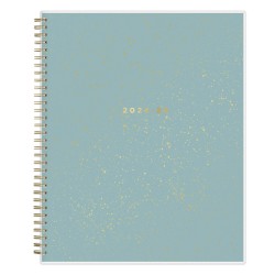 2024-2025 Blue Sky Planning Weekly/Monthly Calendar, 8-1/2" x 11", Light Green/Gold, July 2024 To June 2025, 149043-A