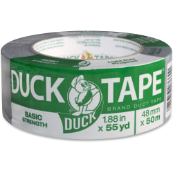 Duck Brand Basic-strength Utility Tape With Cotton Backing, 1.88" x 55 Yd., Gray