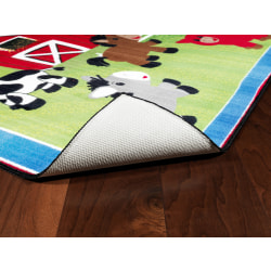 Flagship Carpets Cutie Barnyard Rug, Rectangle, 3' x 5', Multicolor