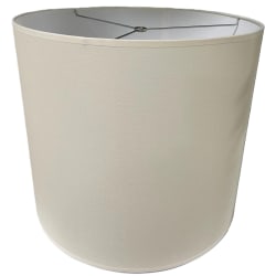 Lampshades Inc. Linen Round Lamp Shades, 14" x 14" x 11", Parchment, Set Of 3 Shades