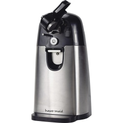 Coffee Pro Haus-Maid Electric Can Opener, 9-1/10"H x 5-3/10"W x 4-21/32", Black