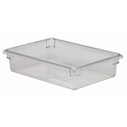 Cambro Camwear 6"D Food Storage Boxes, 18" x 26", Clear, Set Of 6 Boxes