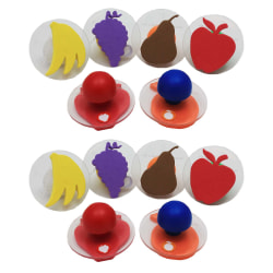 READY 2 LEARN Giant Stampers, Fruit, 6 Per Pack, 2 Packs