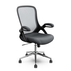 Click365 Flip Ergonomic Mesh Mid-Back Office Task Chair, Gray
