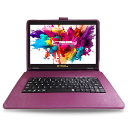 Linsay Octa Core Wi-Fi Tablet, 10.1", 4GB Memory, 128GB Storage, Android 13, With Purple Style Keyboard And Applications Pack