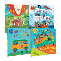 Barefoot Books Kindergarten Transportation Singalongs Book Bundle, Set Of 4 Books