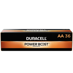 Duracell Coppertop AA Alkaline Batteries, Box of 36, Case of 4 Boxes