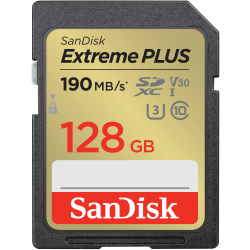 SanDisk® Extreme PLUS Secure Digital™ Speed Bump Memory Card, 128GB