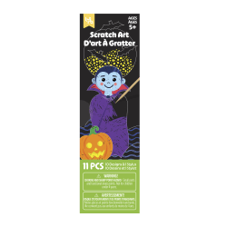 Little Yellow Bicycle Scratch Art Bookmarks, Vampire, Set Of 11 Pieces