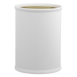 Erwyn Products Core 13-Quart Wastebaskets, White, Total Qty 4