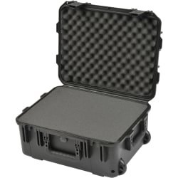 SKB iSeries Protective Case With Cubed Foam And Wheels, 19" x 14-3/8" x 8", Black