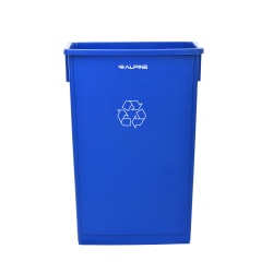 Alpine Slim Recycle Bin, 23 Gallon, Blue