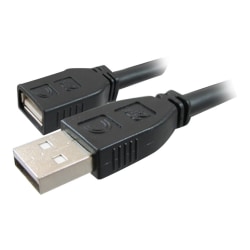 Comprehensive Pro AV/IT Active Plenum USB A Male to A Female Cable 35ft - 35 ft USB Data Transfer Cable for Webcam, Whiteboard, Printer - First End: 1 x USB 2.0 Type A - Male - Second End: 1 x USB 2.0 Type A - 480 Mbit/s - Extension Cable - 24/22 AWG