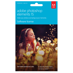 Adobe® Photoshop® Elements 15, For PC/Mac®, Product Key
