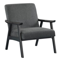 Office Star Weldon Accent Armchair, Charcoal