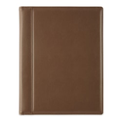 TUL® Vegan Leather Padfolio, Letter Size, Brown