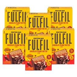 FULFIL Chocolate Peanut Butter Flavor Vitamin & Protein Standard Bars, 1.41 Oz, Total Qty 24