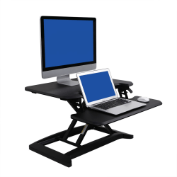 FlexiSpot AlcoveRiser Sit-To-Stand Desk Converter, 28"W, Black