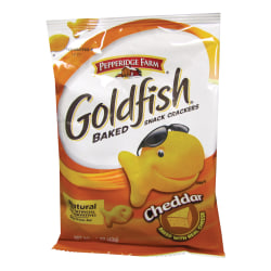 Pepperidge Farm® Goldfish® Baked Crackers, Cheddar, 1.5 Oz, Carton Of 72
