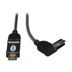 Eaton Tripp Lite Series High-Speed HDMI Cable with Swivel Connectors, Digital Video with Audio, UHD 4K (M/M), 3 ft. (0.91 m) - P568003SW