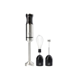 MasterChef 400W Stainless Steel Hand Blender, 2-5/8"H x 2-5/8"W x 14-7/16"D, Black