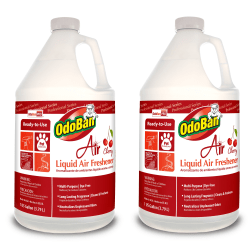 OdoBan Professional Series Ready-To-Use Liquid Air Freshener, Cherry Scent, 1 Gallon, Pack Of 2 Jugs