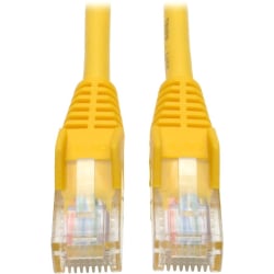 Eaton Tripp Lite Series Cat5e 350 MHz Snagless Molded (UTP) Ethernet Cable (RJ45 M/M), PoE - Yellow, 14 ft. (4.27 m) - N001014YW