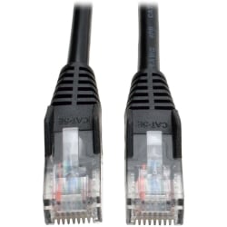Eaton Tripp Lite Series Cat5e 350 MHz Snagless Molded (UTP) Ethernet Cable (RJ45 M/M), PoE - Black, 100 ft. (30.5 m) - N001100BK
