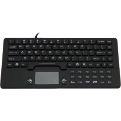 DSI WATERPROOF IP68 SILICONE MINI SIZE WIRED KEYBOARD WITH TOUCHPAD - Cable Connectivity - USB Interface - KBJHIKB89