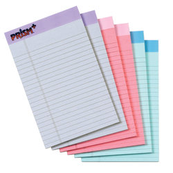 Tops? Prism+? Legal Pads, 5" x 8", Narrow Ruled, 100 Pages (50 Sheets) Per Pad, Pack Of 6 Pads, Assorted Colors
