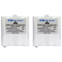 Midland AVP-8 - Battery 2 x - NiMH - 600 mAh - for X-TRA TALK LXT360, LXT365, LXT380, LXT385, LXT480, LXT490, LXT500, LXT535, LXT560